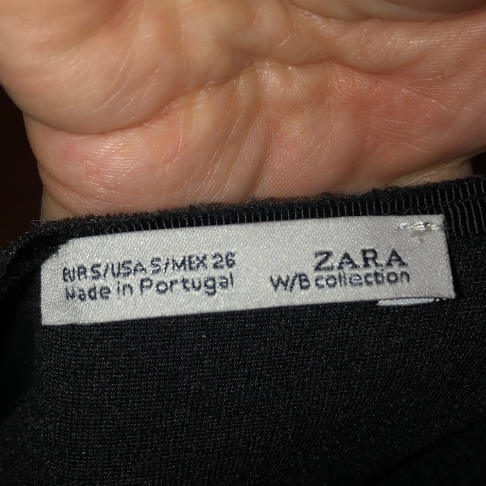 Cool ZARA Hi-Low Color-blocked Stretch Sweater - Picture 4 of 6